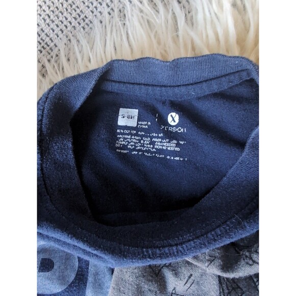 (2) Xersion Boy's 8 "Been There Dunked That" Blue Gray T-Shirt Short Sleeve - Picture 4 of 6